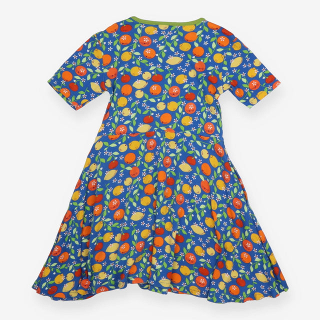 Blue Dress with Fruits