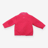 Pink Quilted Coat Floral Lining Pink Rabbit 