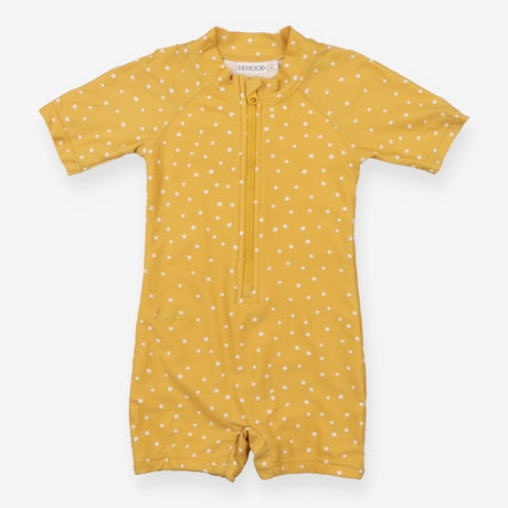 Yellow spotty sunsuit