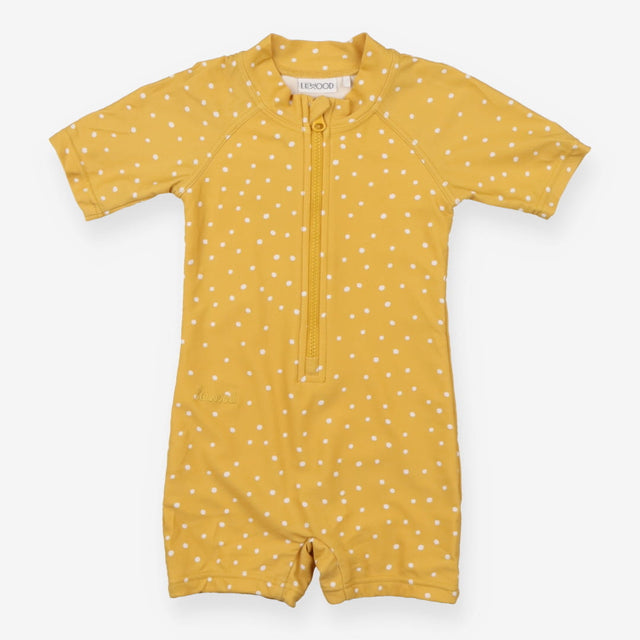 Yellow spotty sunsuit