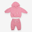 Pink Tracksuit with Smiley Logo