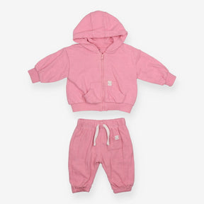 Pink Tracksuit with Smiley Logo
