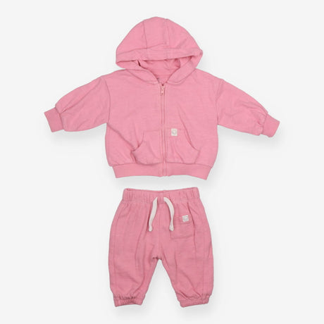 Pink Tracksuit with Smiley Logo