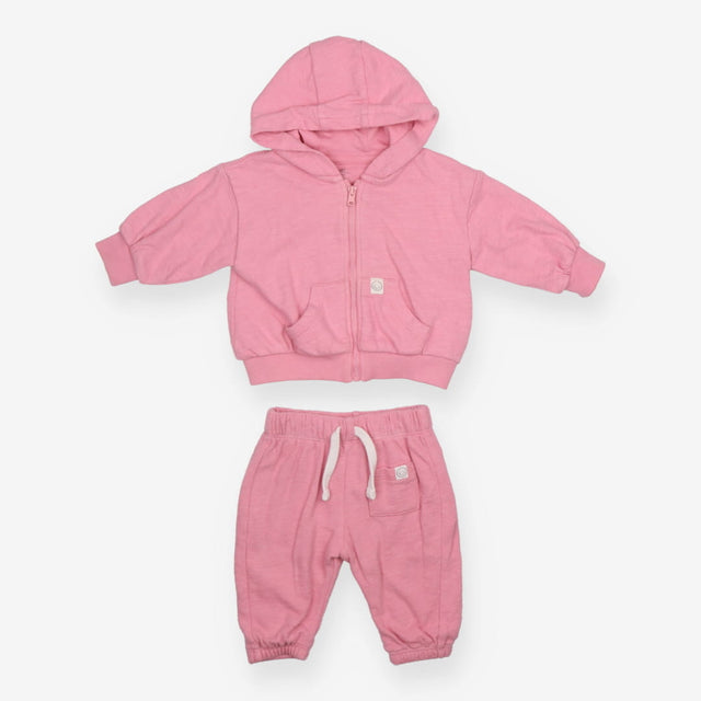 Pink Tracksuit with Smiley Logo