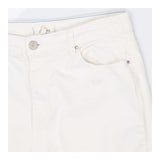 White Wide Leg Cropped Jeans High Waist Denim Trou