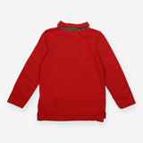 T-shirt red polo with camo sleeves