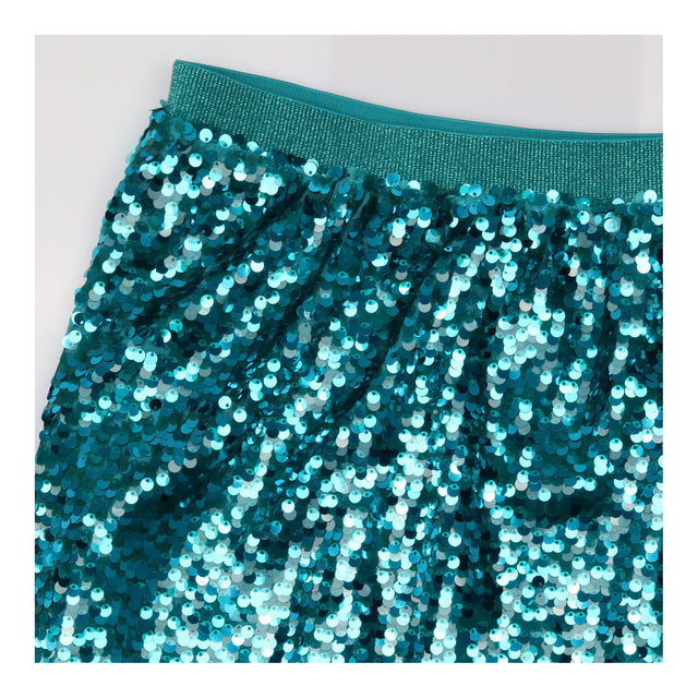 Emerald Green Sequin Midi Skirt