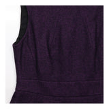 Shift Dress Textured Wool Blend Sleeveless  Smart 