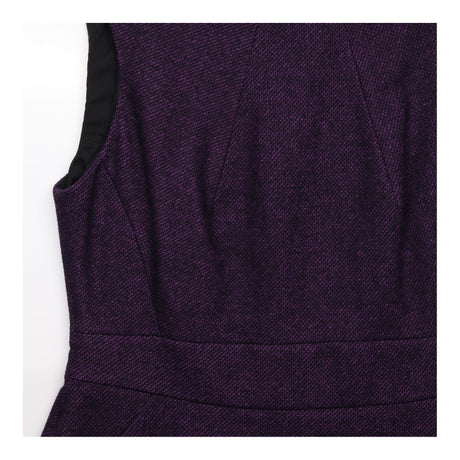 Shift Dress Textured Wool Blend Sleeveless  Smart 