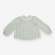 Green Plaid Blouse 