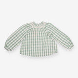 Green Plaid Blouse 