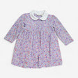 Dress Jersey Purple Ditsy Collared