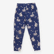 Jersey Legging Navy with Swans