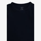 Bodysuit Long Sleeve Navy Ribbed