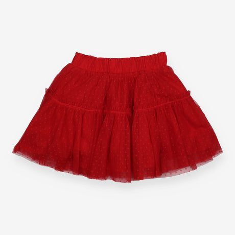 Skirt Tulle Red Lace