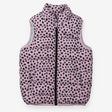 Gilet purple animal print