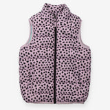 Gilet purple animal print