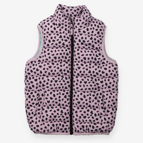 Gilet purple animal print