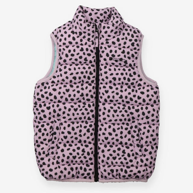 Gilet purple animal print