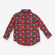 Shirt red tartan white bears