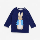 Navy peter rabbit tee ls