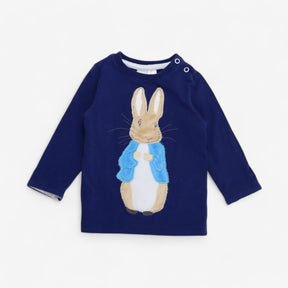 Navy peter rabbit tee ls