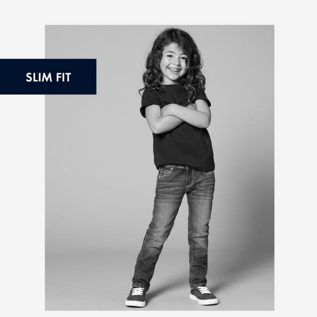 Slim fit kids jeans bigger kids