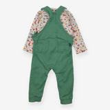 Dungarees Green Grow your own and T-shirt