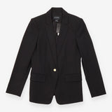 Club Monaco Black Tailored Single Breasted Blazer 