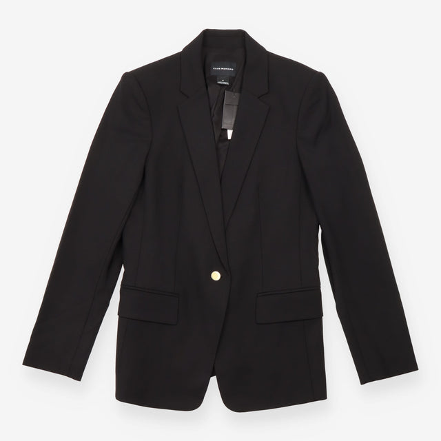 Club Monaco Black Tailored Single Breasted Blazer 