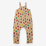 Dungarees Beige Colourful Diamonds