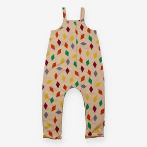 Dungarees Beige Colourful Diamonds
