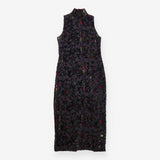 Silk Blend Floral Velvet Devoré Maxi Dress