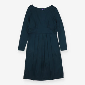 Maternity Dress green Long Sleeve Layered Waist
