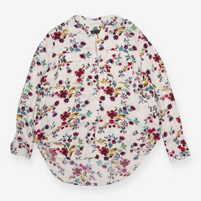 Womens Floral Print Casual Shirt Blouse