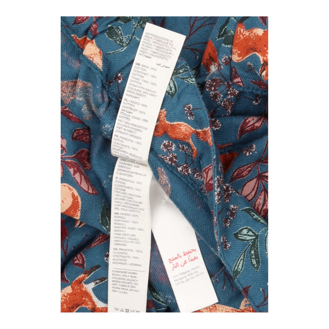 Pyjama Bottoms Blue Fox Print Cotton