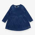 Dress LS blue velour