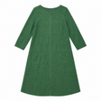 Dress Midi Patch Pockets Long Sleeve Olive Green