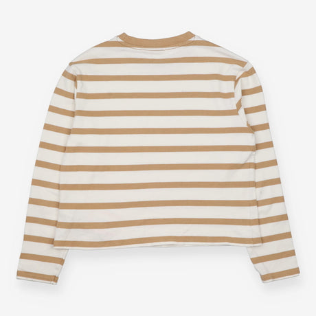 T-shirt brown and cream stripe 