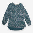 FatFace Teal Green Paisley Floral Notch Neck Tunic