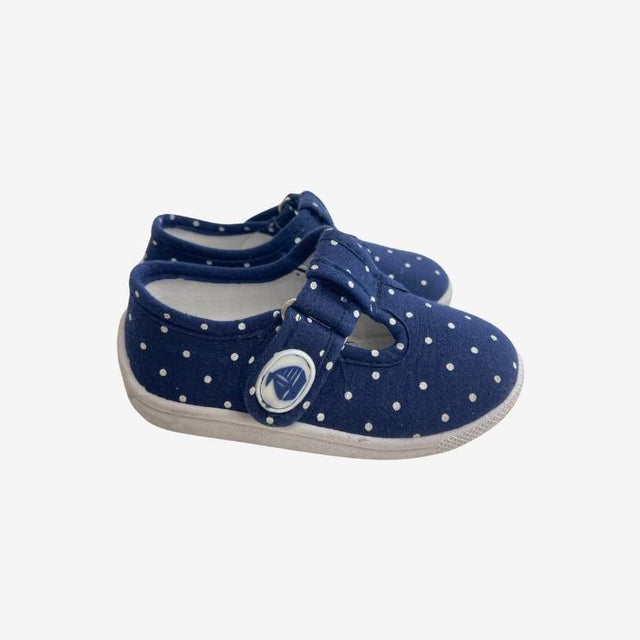 Navy Polkadot Shoe