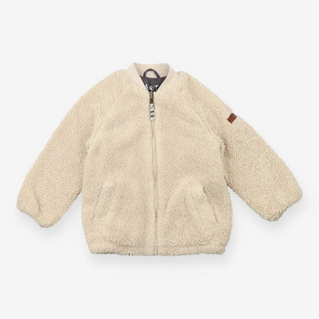 Sherpa Bomber - Cream with Grey Lining