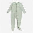 Mint Green Ribbed Sleepsuit
