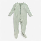Mint Green Ribbed Sleepsuit