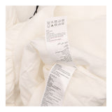 Top 100% Linen V-Neck Puff Sleeve Loire Off White