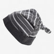 Baby Hat Grey and White Striped