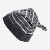 Baby Hat Grey and White Striped