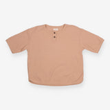 Tee SS waffle brown