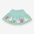 Skort Green Stripe Ducks & Pink Flowers