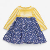 Dress Yellow stripe with daisy cord 